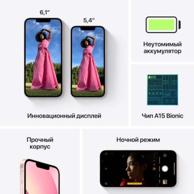 Смартфон Apple iPhone 13 256GB Pink (MLQ83)
