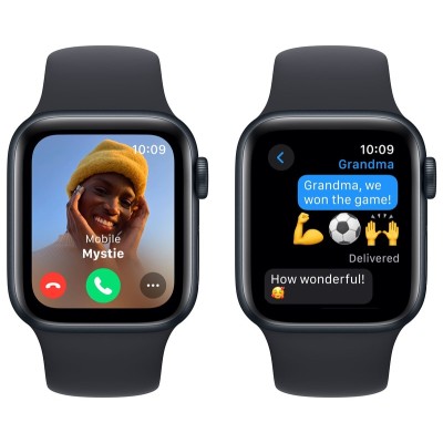 Смарт-годинник Apple Watch SE2 2023 44mm GPS Midnight Aluminum Case With Midnight Sport Band M/L MRE93