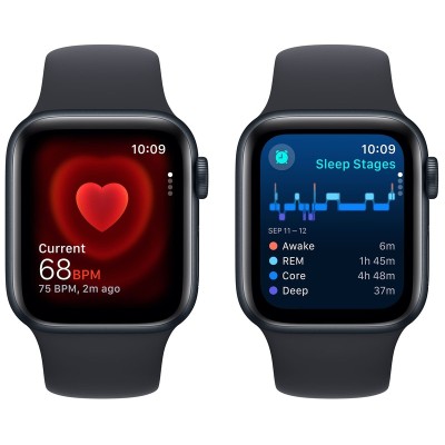Смарт-годинник Apple Watch SE2 2023 44mm GPS Midnight Aluminum Case With Midnight Sport Band M/L MRE93