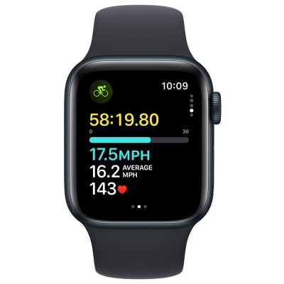 Смарт-годинник Apple Watch SE2 2023 44mm GPS Midnight Aluminum Case With Midnight Sport Band M/L MRE93