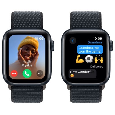 Смарт-годинник Apple Watch SE2 2023 44mm GPS Midnight Aluminum Case With Midnight Sport Loop MREA3
