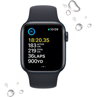 Смарт-годинник Apple Watch SE2 GPS 40mm Midnight Aluminium Case With Sport Band M/L MR9Y3