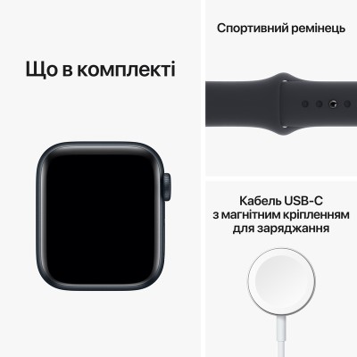 Смарт-годинник Apple Watch SE2 GPS 40mm Midnight Aluminium Case With Sport Band M/L MR9Y3