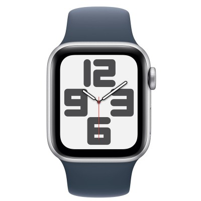 Смарт-годинник Apple Watch SE2 GPS 40mm Silver Aluminum Case With Storm Blue Sport Band M/L MRE23