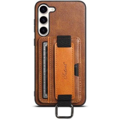 Шкіряний чохол Wallet case and straps для Samsung Galaxy A24 4G Коричневий / Brown Шкіряний чохол Wallet case and straps для Samsung Galaxy A24 4G Коричневий / Brown