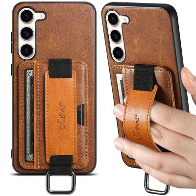 Шкіряний чохол Wallet case and straps для Samsung Galaxy A24 4G Коричневий / Brown Шкіряний чохол Wallet case and straps для Samsung Galaxy A24 4G Коричневий / Brown