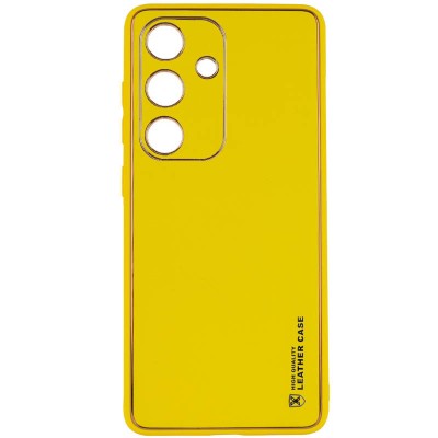 Шкіряний чохол Xshield для Samsung Galaxy A55 Жовтий / Yellow