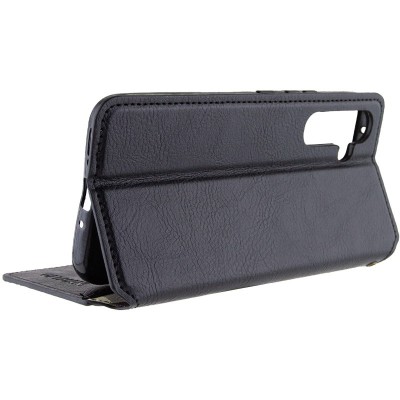 Шкіряний чохол книжка GETMAN Cubic (PU) для Samsung Galaxy A55 Чорний