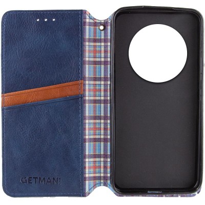 Шкіряний чохол книжка GETMAN Cubic (PU) для Xiaomi Redmi A3 Синій Шкіряний чохол книжка GETMAN Cubic (PU) для Xiaomi Redmi A3 Синій