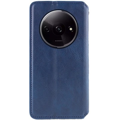Шкіряний чохол книжка GETMAN Cubic (PU) для Xiaomi Redmi A3 Синій Шкіряний чохол книжка GETMAN Cubic (PU) для Xiaomi Redmi A3 Синій