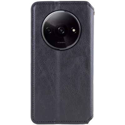 Шкіряний чохол книжка GETMAN Cubic (PU) для Xiaomi Redmi A3 Чорний Шкіряний чохол книжка GETMAN Cubic (PU) для Xiaomi Redmi A3 Чорний