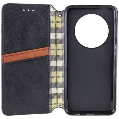 Шкіряний чохол книжка GETMAN Cubic (PU) для Xiaomi Redmi A3 Чорний Шкіряний чохол книжка GETMAN Cubic (PU) для Xiaomi Redmi A3 Чорний