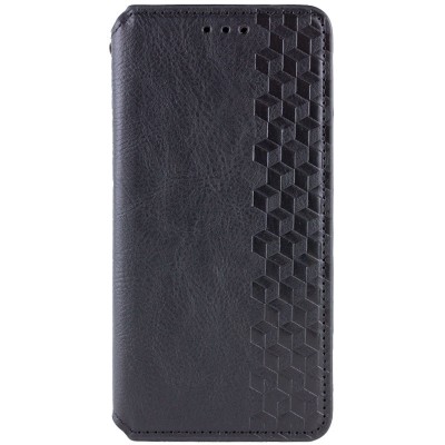 Шкіряний чохол книжка GETMAN Cubic (PU) для Xiaomi Redmi Note 13 Pro 4G / Poco M6 Pro 4G Чорний
