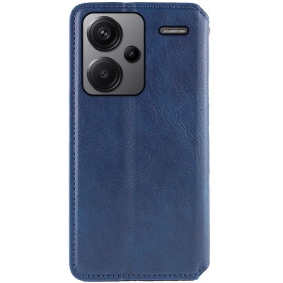 Шкіряний чохол книжка GETMAN Cubic (PU) для Xiaomi Redmi Note 13 Pro+ Синій