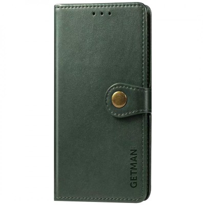Шкіряний чохол книжка GETMAN Gallant (PU) для Xiaomi Redmi 13 4G / Poco M6 4G Зелений