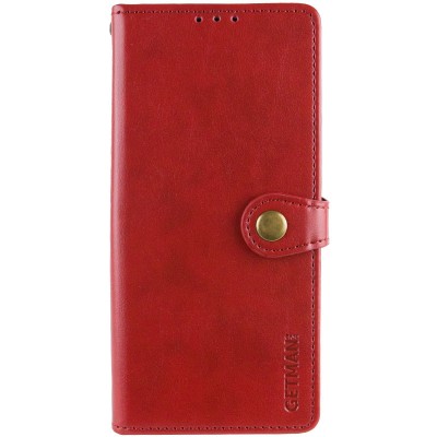 Шкіряний чохол книжка GETMAN Gallant (PU) для Xiaomi Redmi A3 Червоний Шкіряний чохол книжка GETMAN Gallant (PU) для Xiaomi Redmi A3 Червоний