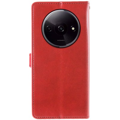 Шкіряний чохол книжка GETMAN Gallant (PU) для Xiaomi Redmi A3 Червоний Шкіряний чохол книжка GETMAN Gallant (PU) для Xiaomi Redmi A3 Червоний