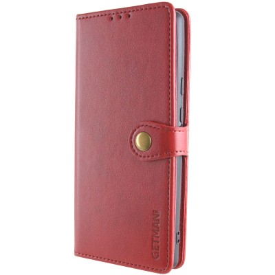Шкіряний чохол книжка GETMAN Gallant (PU) для Xiaomi Redmi A3 Червоний Шкіряний чохол книжка GETMAN Gallant (PU) для Xiaomi Redmi A3 Червоний