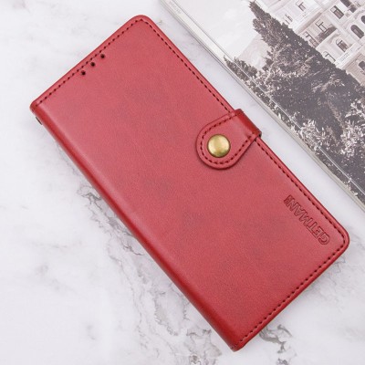 Шкіряний чохол книжка GETMAN Gallant (PU) для Xiaomi Redmi A3 Червоний Шкіряний чохол книжка GETMAN Gallant (PU) для Xiaomi Redmi A3 Червоний