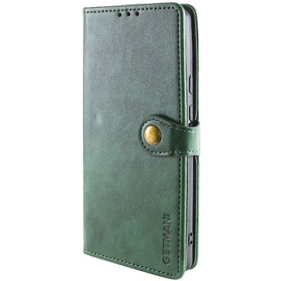 Шкіряний чохол книжка GETMAN Gallant (PU) для Xiaomi Redmi Note 13 Pro 4G / Poco M6 Pro 4G Зелений
