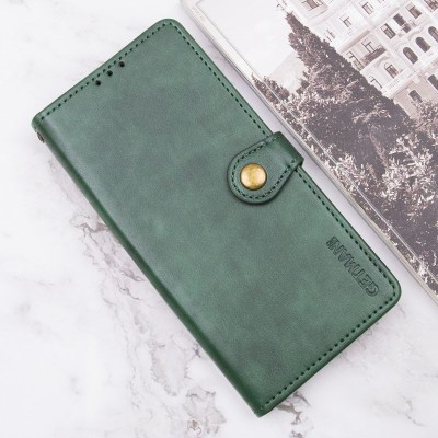 Шкіряний чохол книжка GETMAN Gallant (PU) для Xiaomi Redmi Note 13 Pro 4G / Poco M6 Pro 4G Зелений
