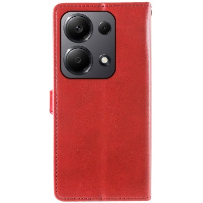 Шкіряний чохол книжка GETMAN Gallant (PU) для Xiaomi Redmi Note 13 Pro 4G / Poco M6 Pro 4G Червоний Шкіряний чохол книжка GETMAN Gallant (PU) для Xiaomi Redmi Note 13 Pro 4G / Poco M6 Pro 4G Червоний
