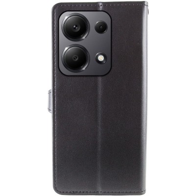 Шкіряний чохол книжка GETMAN Gallant (PU) для Xiaomi Redmi Note 13 Pro 4G / Poco M6 Pro 4G Чорний