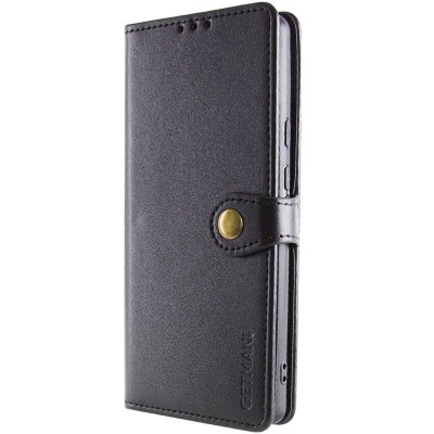 Шкіряний чохол книжка GETMAN Gallant (PU) для Xiaomi Redmi Note 13 Pro 4G / Poco M6 Pro 4G Чорний