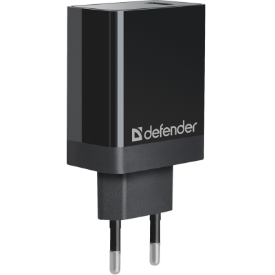 мережева зарядка DEFENDER (83573)UPA-101 чорний, 1 USB, QC 3.0, 18W мережева зарядка DEFENDER (83573)UPA-101 чорний, 1 USB, QC 3.0, 18W