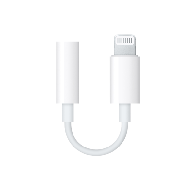 USB кабель адаптер Apple Lightning To 3.5mm Headphones MMX62ZM/A (for IPhone 7) White