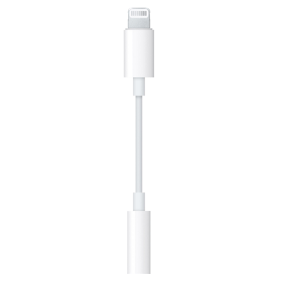 USB кабель адаптер Apple Lightning To 3.5mm Headphones MMX62ZM/A (for IPhone 7) White