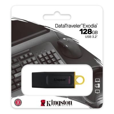 USB флеш Kingston DT Exodia 128GB Black+Yellow (DTX/128GB)