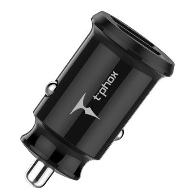авто зарядка T-PHOX Charger Set 2.4A Dual+MicroUSB cable 1.2m (Чорний) авто зарядка T-PHOX Charger Set 2.4A Dual+MicroUSB cable 1.2m (Чорний)