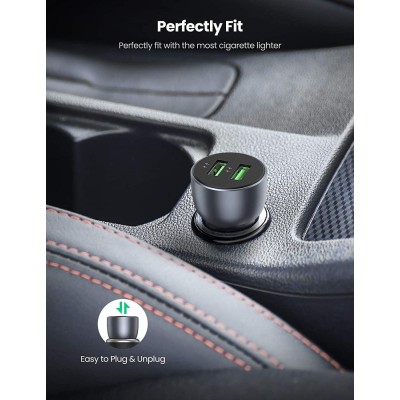 авто зарядка UGREEN CD213 36W 2xUSB QC 3.0 3A Car Charger (Темно-синій)
