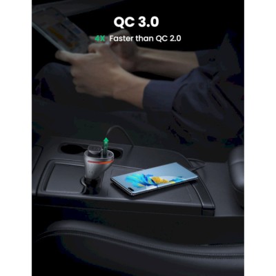 Автомобільний Зарядний пристрій UGREEN CD204 Car Charger 2xUSB Ports Single Extension Socket QC+PD 20W (60712) Silver Автомобільний Зарядний пристрій UGREEN CD204 Car Charger 2xUSB Ports Single Extension Socket QC+PD 20W (60712) Silver