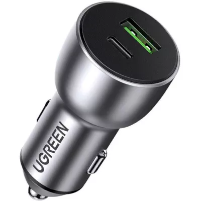 Автомобільний Зарядний пристрій UGREEN CD213 42.5W Car Charger Alu Case (60980) Dark Blue