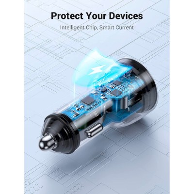 Автомобільний Зарядний пристрій UGREEN CD213 PD Car Charger (70594) Space Grey