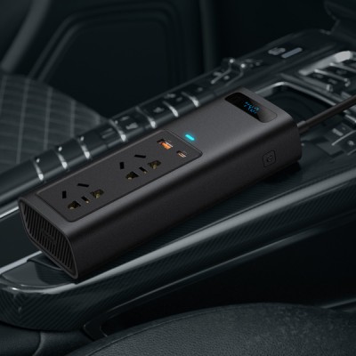 Автомобільний інвертор Baseus In-Car Inverter 150W 220V CN EU Black (CRNBQ-A01) Автомобільний інвертор Baseus In-Car Inverter 150W 220V CN EU Black (CRNBQ-A01)