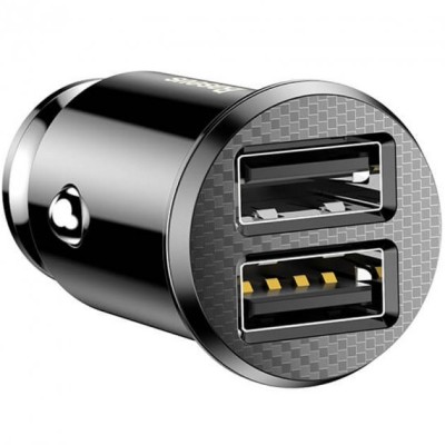 АЗП 2USB Baseus Grain Pro (4.8A) (CCALLP-01) Black