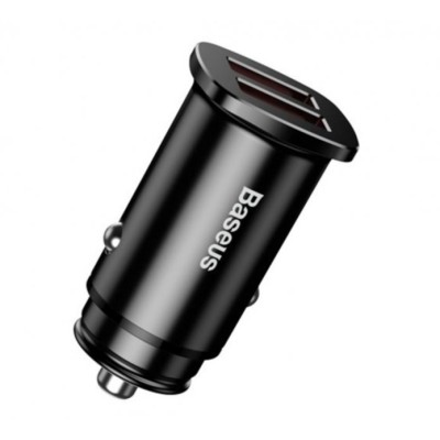АЗП 2USB Baseus Square Metal QC 30W (CCALL-DS01) Black