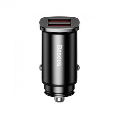 АЗП 2USB Baseus Square Metal QC 30W (CCALL-DS01) Black
