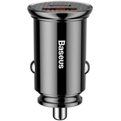 АЗП Baseus 1USB + Type-C Circular Plastic A PPS (5A) (CCALL-YS01) Black
