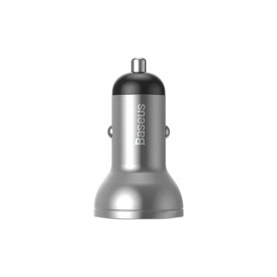 АЗП Baseus Digital Display 24W 2USB 4.8A CCBX-0S Silver (с) АЗП Baseus Digital Display 24W 2USB 4.8A CCBX-0S Silver (с)