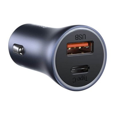 АЗП Baseus Golden Contactor Pro 40W USB + Type-C + Cable Type-C 5A (1m) (TZCCJD-0G) (Dark Gray)