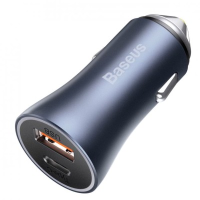 АЗП Baseus Golden Contactor Pro Dual Quick Charger Car Charger U+U 40W (CCJD-A0G) Dark Gray АЗП Baseus Golden Contactor Pro Dual Quick Charger Car Charger U+U 40W (CCJD-A0G) Dark Gray