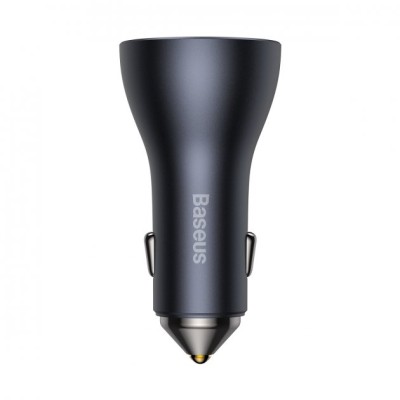 АЗП Baseus Golden Contactor Pro Triple Fast Charger Car Charger 65W U+C+C (CGJP010013) Dark Gray АЗП Baseus Golden Contactor Pro Triple Fast Charger Car Charger 65W U+C+C (CGJP010013) Dark Gray