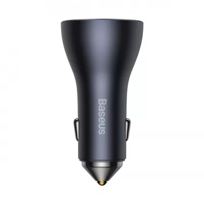 АЗП Baseus Golden Contactor Pro Triple Fast Charger Car Charger 65W U+C+C (CGJP010013) Dark Gray