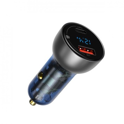 АЗП Baseus Particular Digital Display PPS Dual Quick Charger 65W USB + Type-C CCKX-C0A Black
