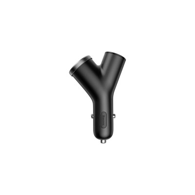 АЗП Baseus Y Type Dual USB + Cigarette Lighter Extended Car Charger 3.1 A (CCALL-YX01) Black
