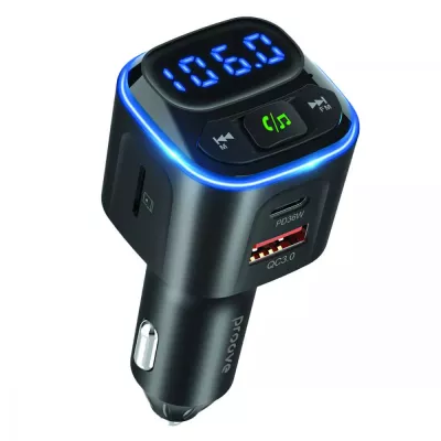 АЗП Proove FM Launcher Luxor 36W (PD+QC3.0) Type-C+USB (FMLX30110001) Black